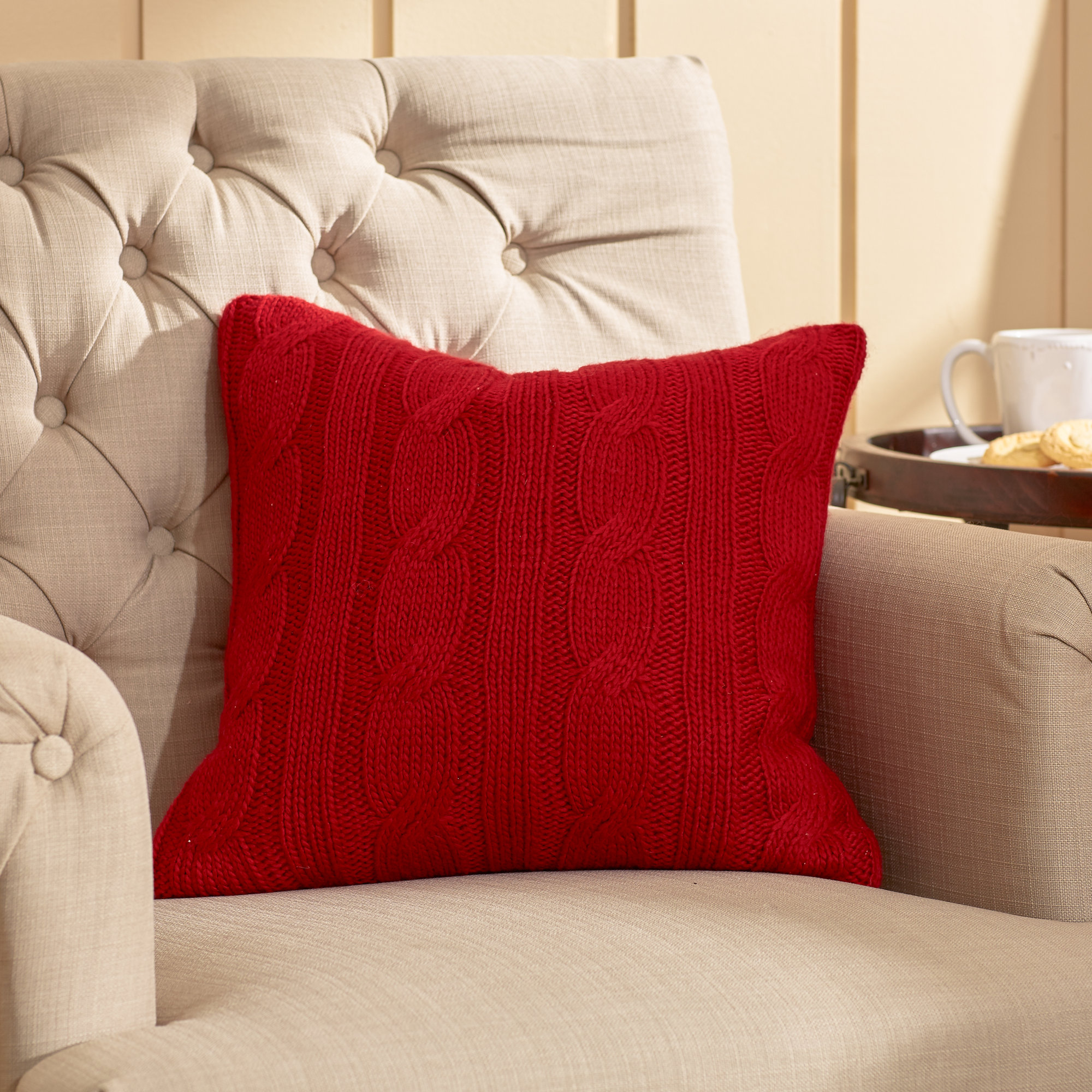 Three Posts Davis Wool Throw Pillow & Reviews Wayfair